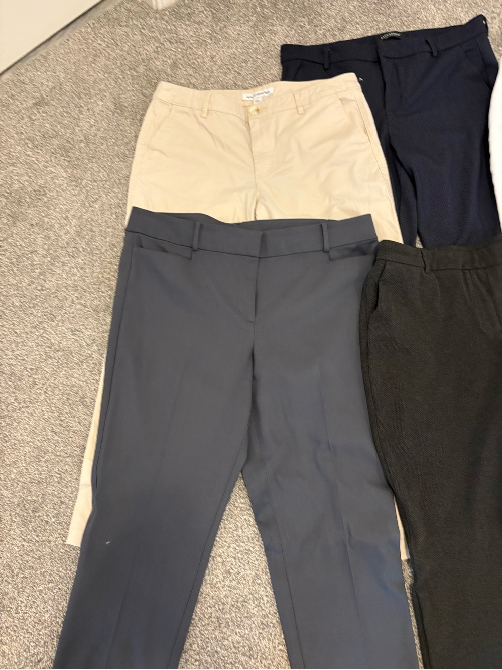 LOFT Women's Mixed Color Dress Trousers - Navy, Black, White, Khaki - Picture 2 of 8